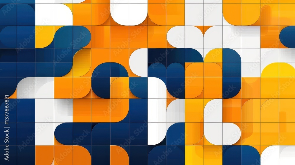 Poster modern abstract geometric shapes background for digital art and design projects