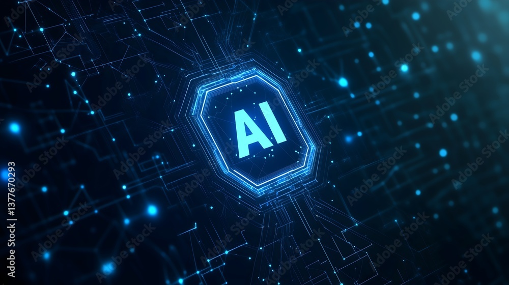 Poster digital intelligence: showcasing the future of technology through the concept of artificial intellig