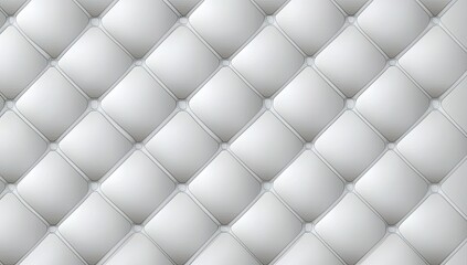 Elegant white quilted fabric pattern
