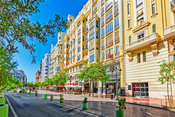 Valencia. Urban views-landscapes third largest city in Spain.
