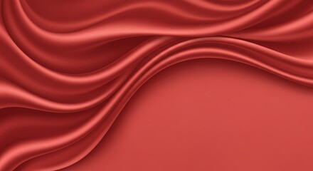 Obraz premium Crimson Silk Dreams AI Generated