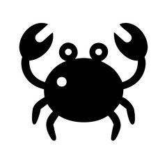 Vector Icon of Crab Silhouette