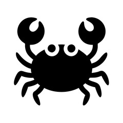 Vector Icon of Crab Silhouette