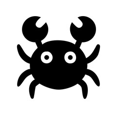 Vector Icon of Crab Silhouette