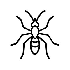 Vector Illustration of Insect Outline Icon