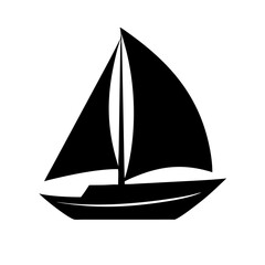  Sailboat Icon Vector Illustration
