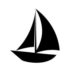  Sailboat Icon Vector Illustration