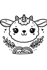 Coloring page lamb