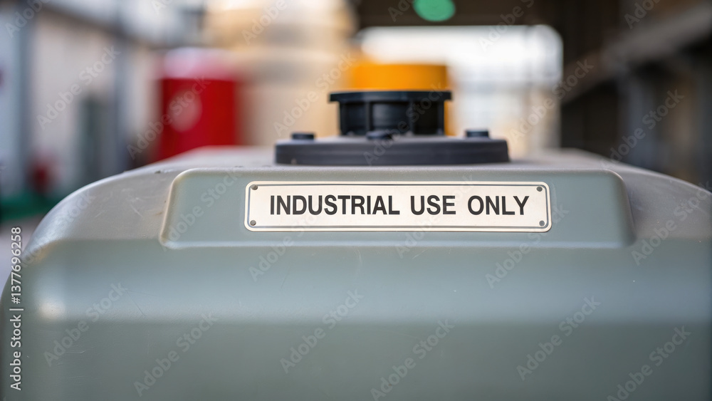 Poster industrial gas tank designed for industry use, showcasing its robust structure and functionality in 