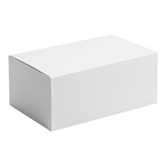 Fototapeta premium A Blank White Rectangular Cardboard Box Perfect for Packaging Mockups and Product Presentations