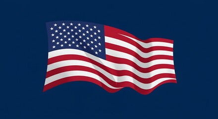 Stars and Stripes in Motion AI Generated