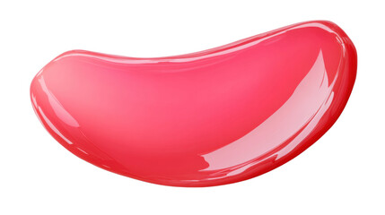 red nail polish on white background