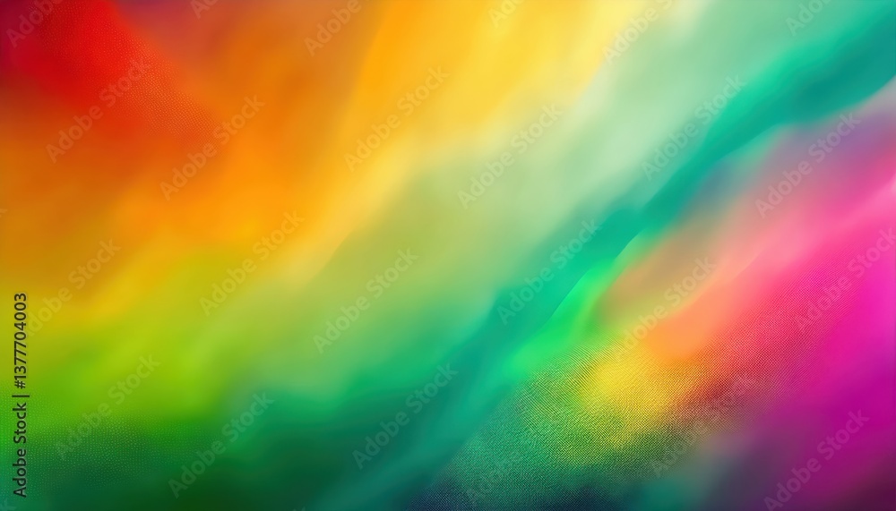 Poster vivid abstract gradient with warm and cool color transitions, dynamic blurred texture for digital background and design


