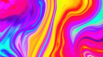 Obraz premium Vibrant Abstract Swirl with Colorful Waves and Dynamic Energy