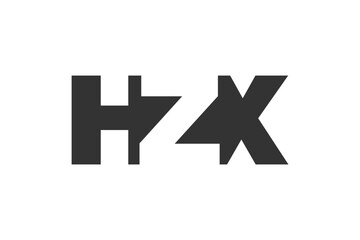 HZX logo design. Initial letter H Z X bold font style for tech startups, consulting, corporate branding. Creative company name, headlines typography identity, trendy logotype.