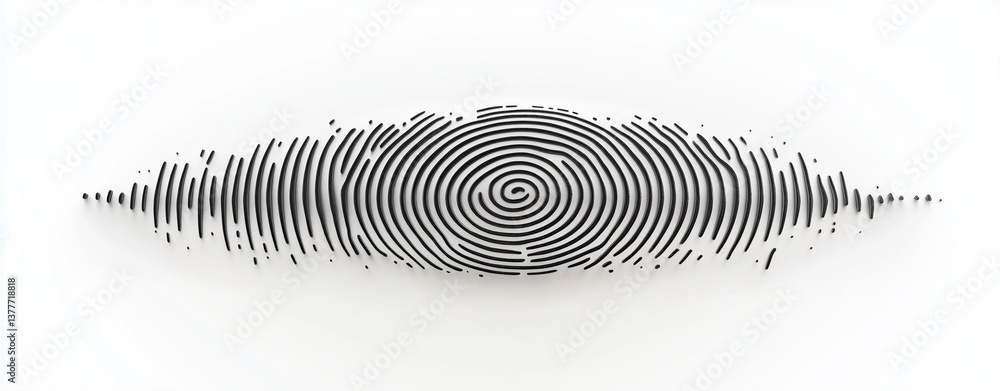 Aufkleber sound wave pattern: an abstract illustration depicting the visual representation of a sound wave, sh