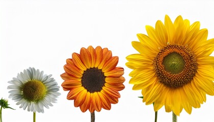 Obraz premium sunflower isolated on white