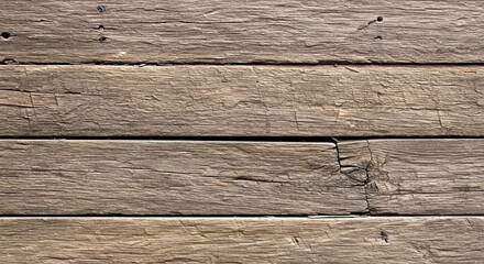 Fototapeta premium Weathered Timber Staggered Texture With Deep Grain Details