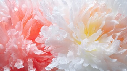 Fototapeta premium Delicate Pink and White Flowers Displaying Soft Petals and Texture