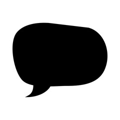 Speech bubble vector icon. Chat illustration sign. Message symbol. Text bubble logo.