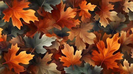 Fototapeta premium Autumn Leaves Background Texture. (9)