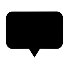 Speech bubble vector icon. Chat illustration sign. Message symbol. Text bubble logo.