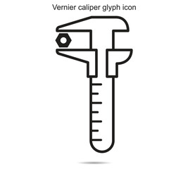 Vernier caliper glyph icon