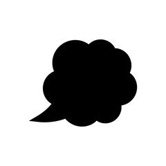 Speech bubble vector icon. Chat illustration sign. Message symbol. Text bubble logo.