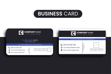"Professional Double-Sided Business Card Template"