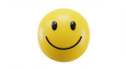 Fototapeta premium Yellow smiley face graphic
