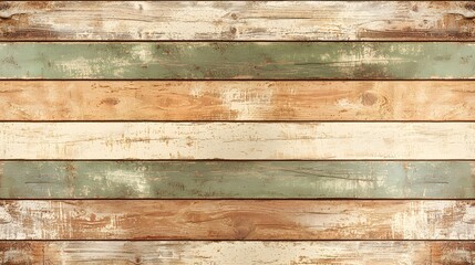 Rustic Striped Wooden Plank Background with Natural Weathered Finish in Earthy Tones