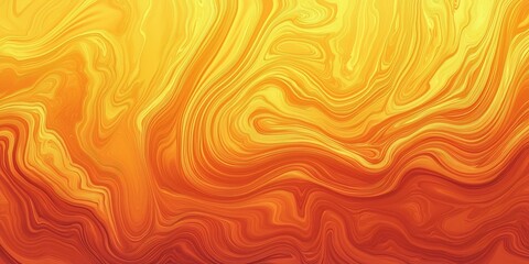 Obraz premium Swirling abstract texture in golden and orange hues, smooth flowing lines with a liquid-like finish