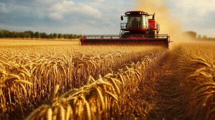 Fototapeta premium Advanced Farming Techniques for Genetically Modified Crops Harvesting