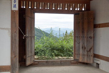 old wooden door in a house