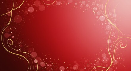 Crimson Glow and Golden Vines AI Generated