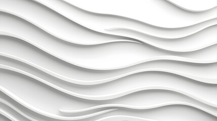Obraz premium Abstract White Waves Texture Background for Modern Design and Creative Projects