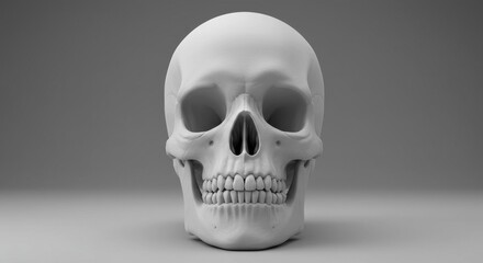 Skull still life gray scale image