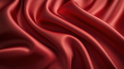 Luxury Red Satin Fabric Texture for Elegant Fashion and Home Decor