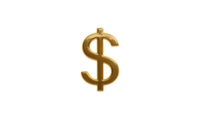 Fototapeta premium A glowing dollar sign in gold, symbolizing financial success