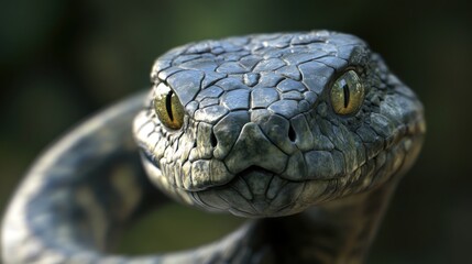 Obraz premium Reptiles like snakes and lizards blend perfectly with their environment