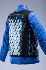 Byzantine Lamellar Armor. Scale armor with overlapping metal plates attached to a fabric base.