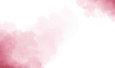 Pink watercolor on splash background. Pastel pink watercolor paint brush glitter gold. Hand drawn illustration for wedding or birthday invitation card template.	