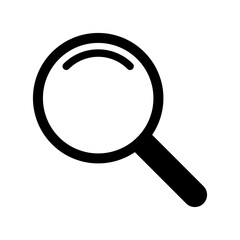 Magnifying glass icon, loupe icon. Search sign.