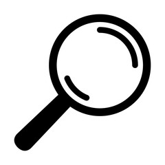 Search icon. Magnifying glass icon, loupe icon.
