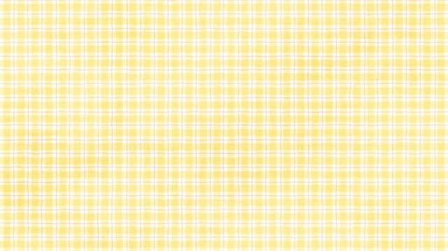 揺れ動く黄色とピンクのチェック模様、黄色とピンクのギンガムチェックの背景