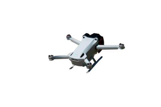 Drone im Flug - freigestellt