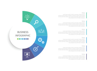 Business infographics line process with template with icons and 6 options or steps.infographics of business,idea,meeting,process,report.for infographics design template