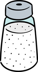 Illustration of salt bottle
