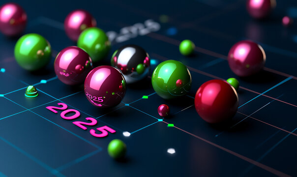 a minimalist 3d scatter plot showing potential investment opportunities fo