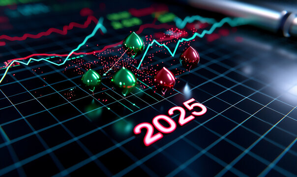 a minimalist 3d scatter plot showing potential investment opportunities fo